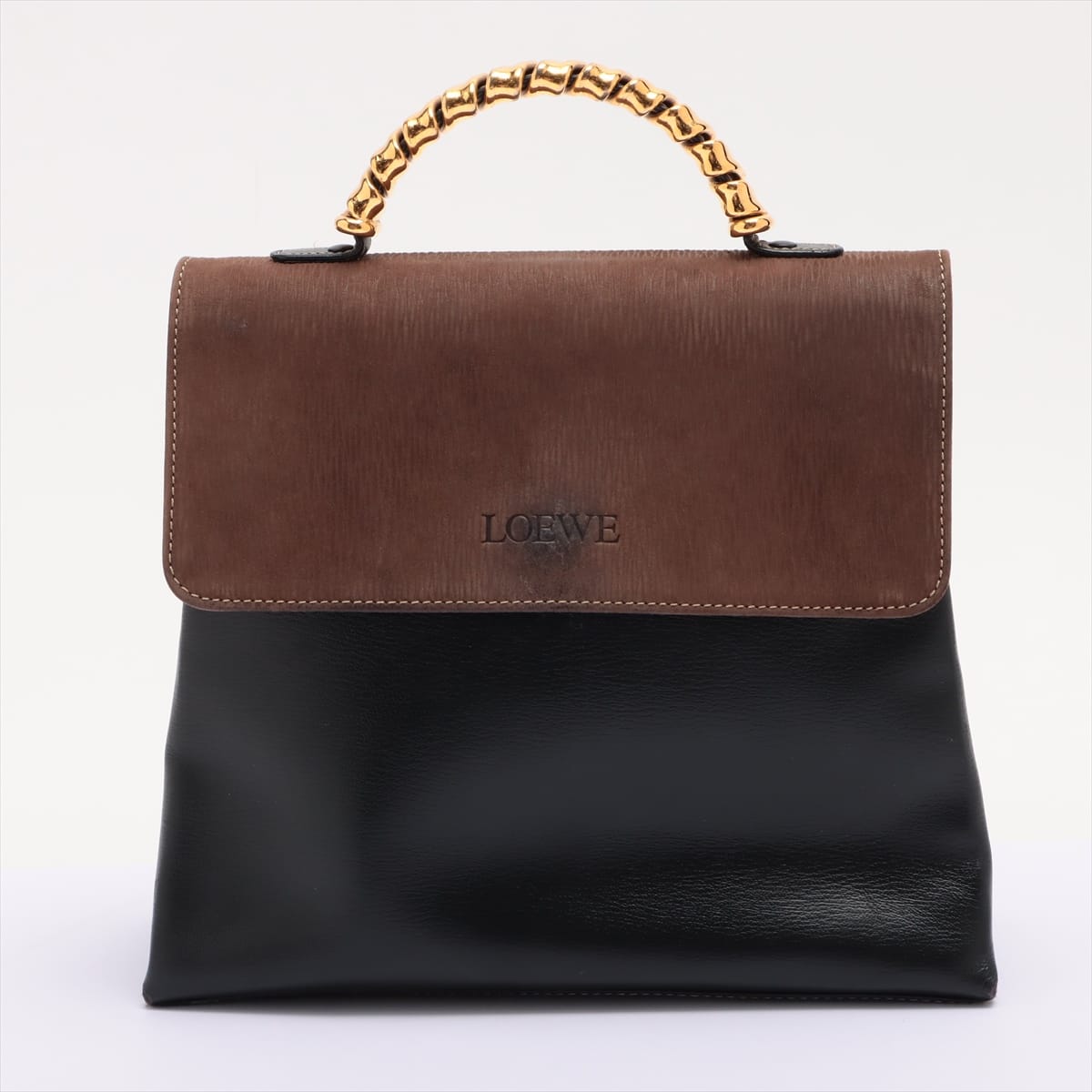 Loewe Velazquez Leather 2way handbag Black