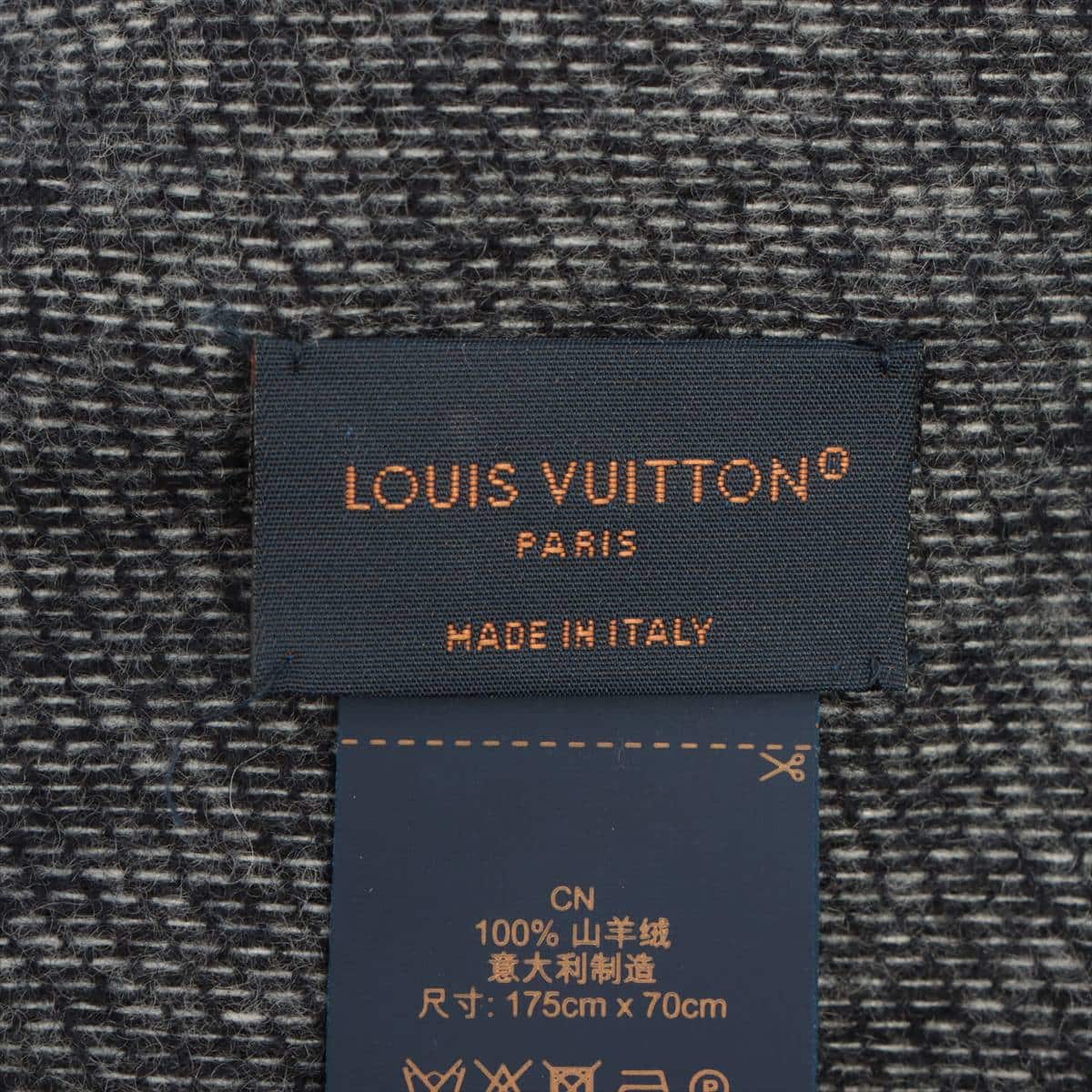 Louis Vuitton FF3272 Scarf Cashmere Navy blue M77950  Echarpe Monogram Giant