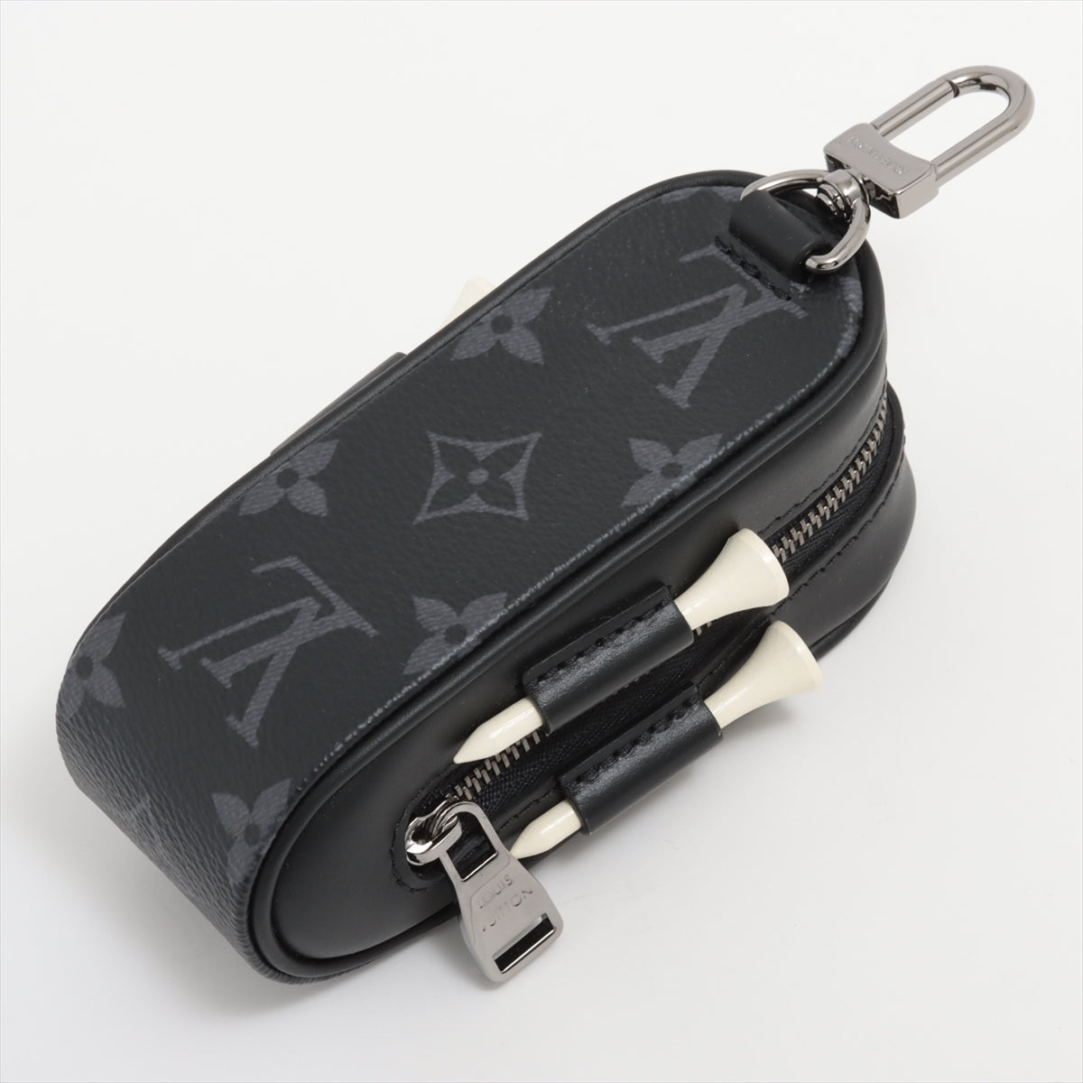 Louis Vuitton GI0344 Set Golf Andrews Golf ball case PVC & leather Black