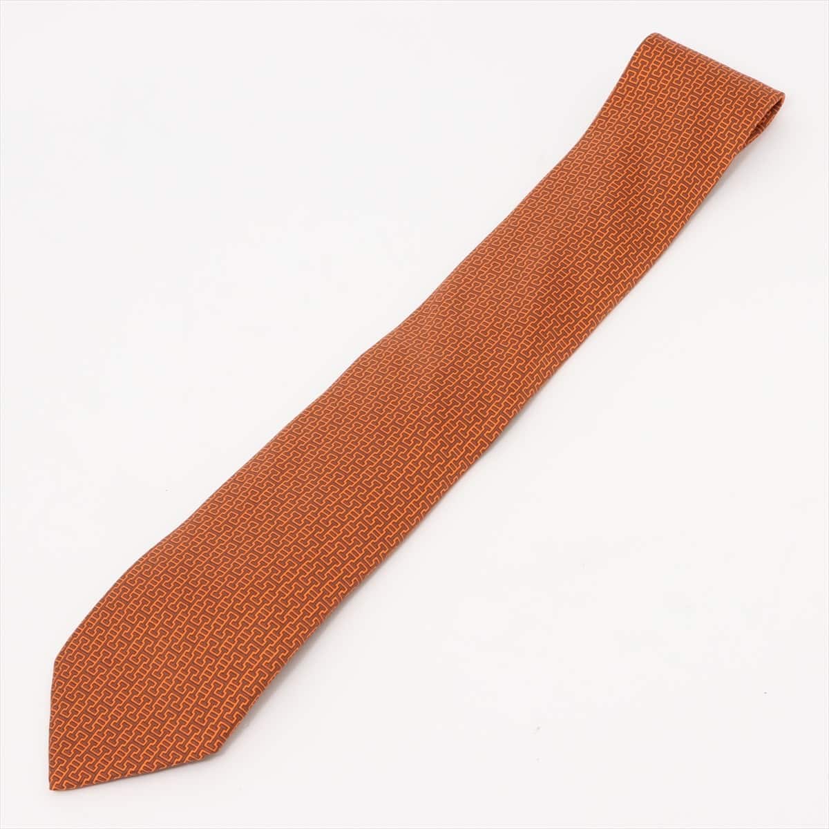 Hermès Necktie Silk Orange