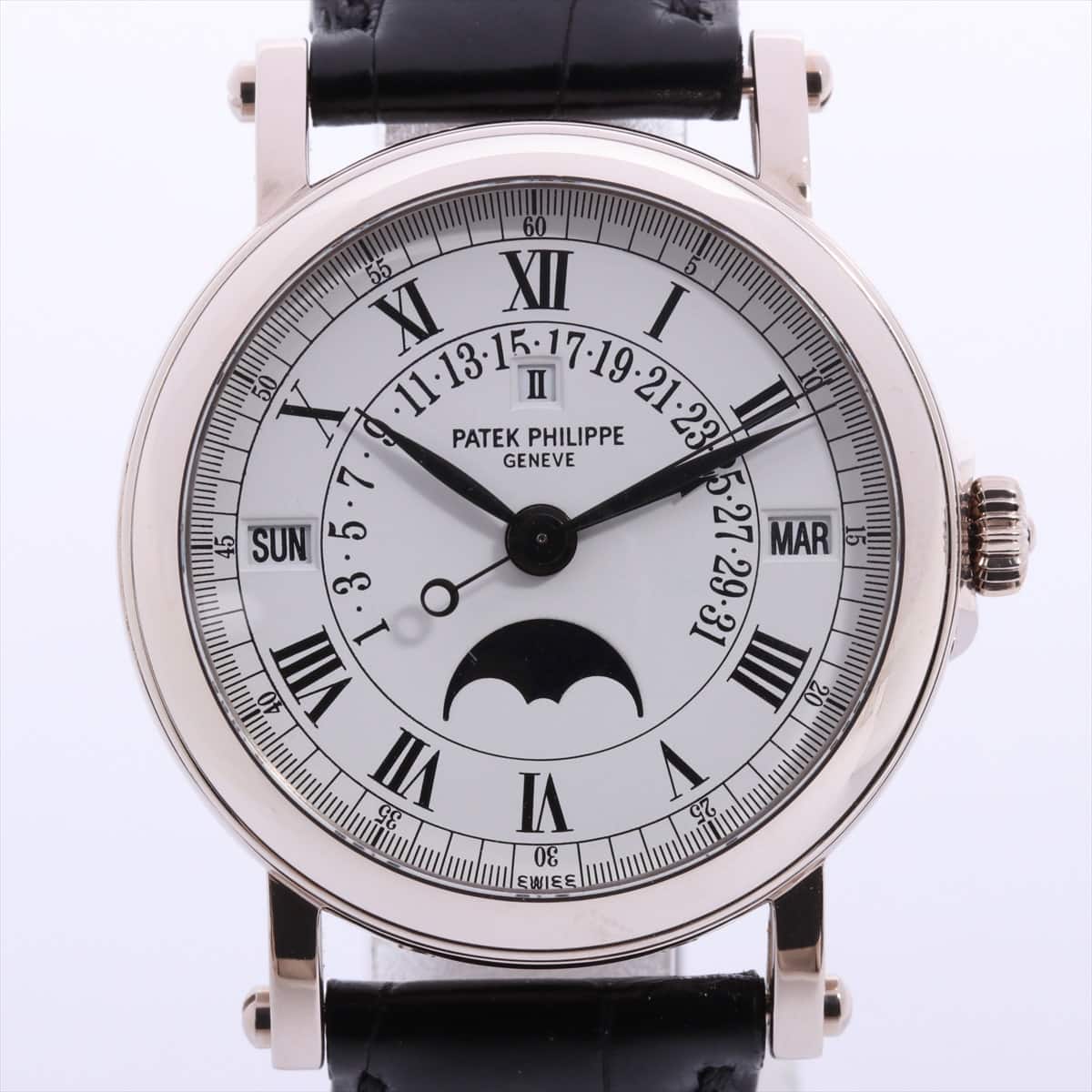 Patek Philippe 5059G 750 & leather AT White-Face with archive