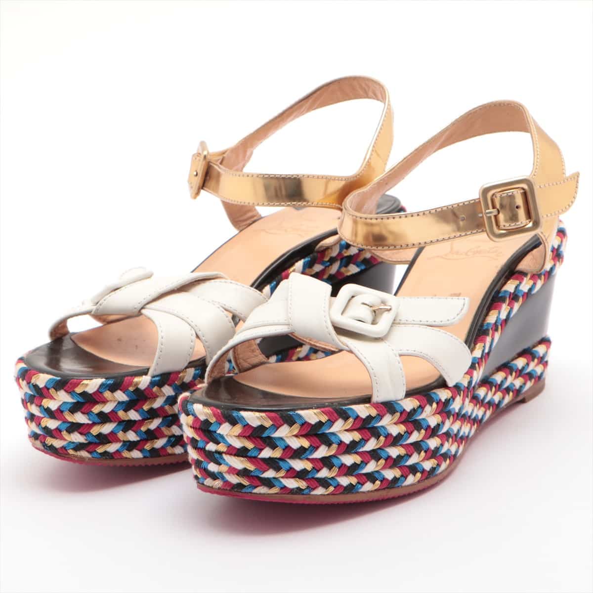 Christian Louboutin Patent leather Sandals 37 Ladies' Multicolor
