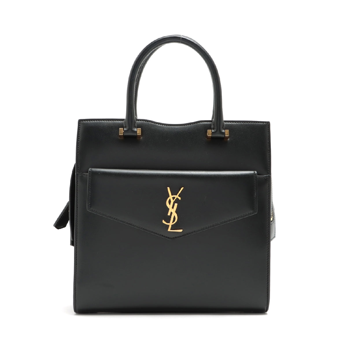 Saint Laurent Paris Uptown Leather 2way handbag Black 636542