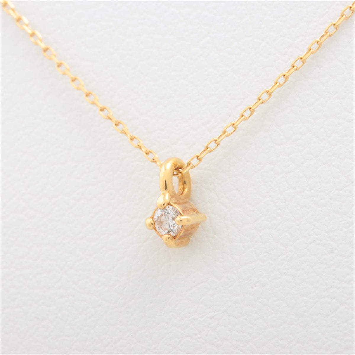 ete diamond Necklace K18(YG) 0.8g
