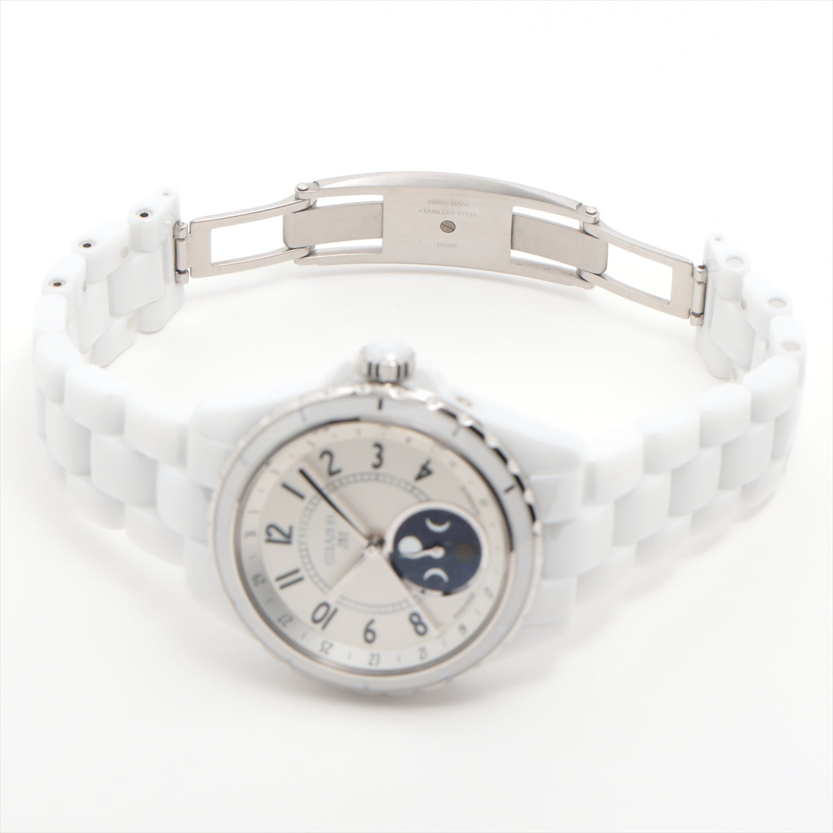 Chanel J12 Fuzz de Lune H3404 SS×CE AT White Dial 2 Extra Links