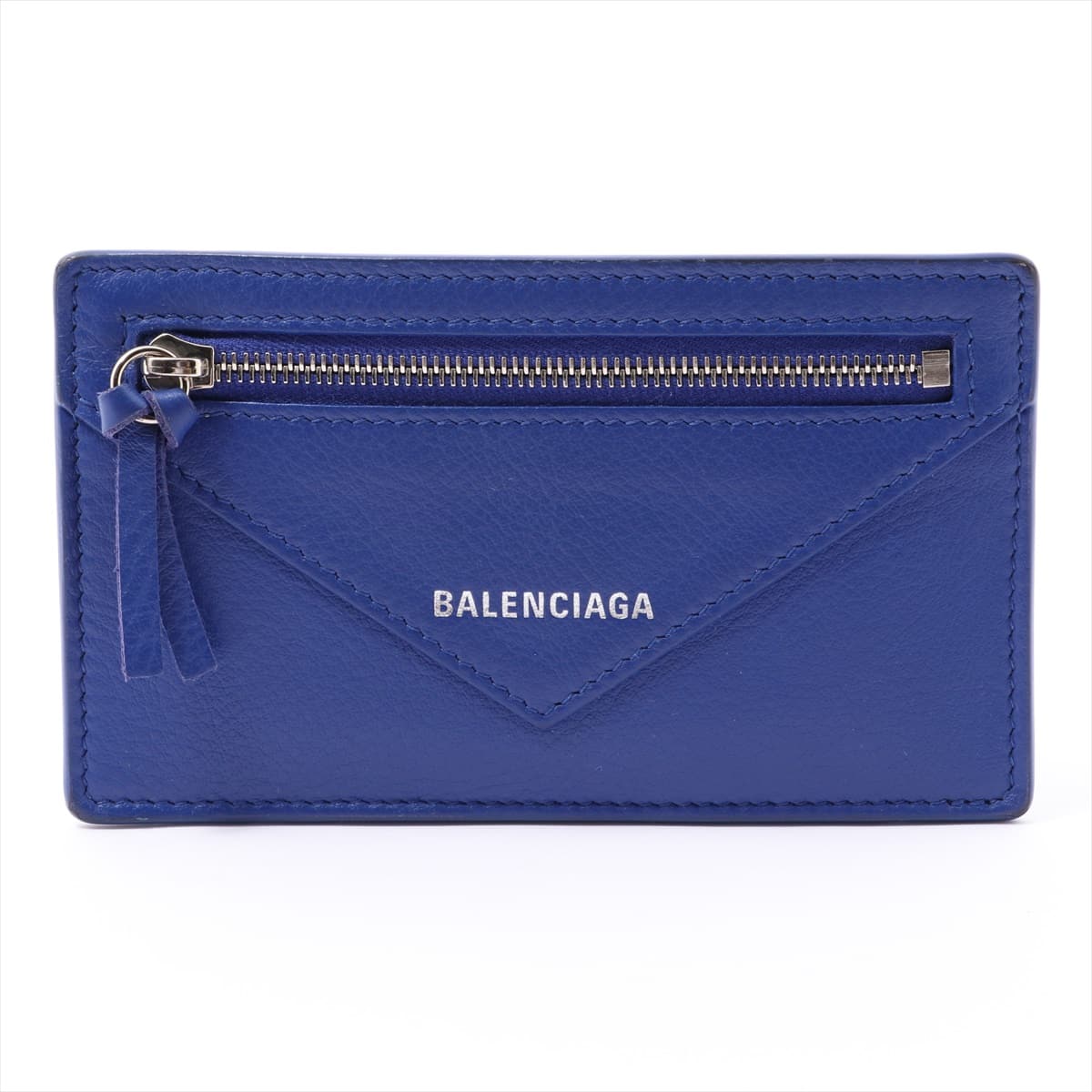 Balenciaga Leather Coin case Blue 499208 DLQ0N 4130