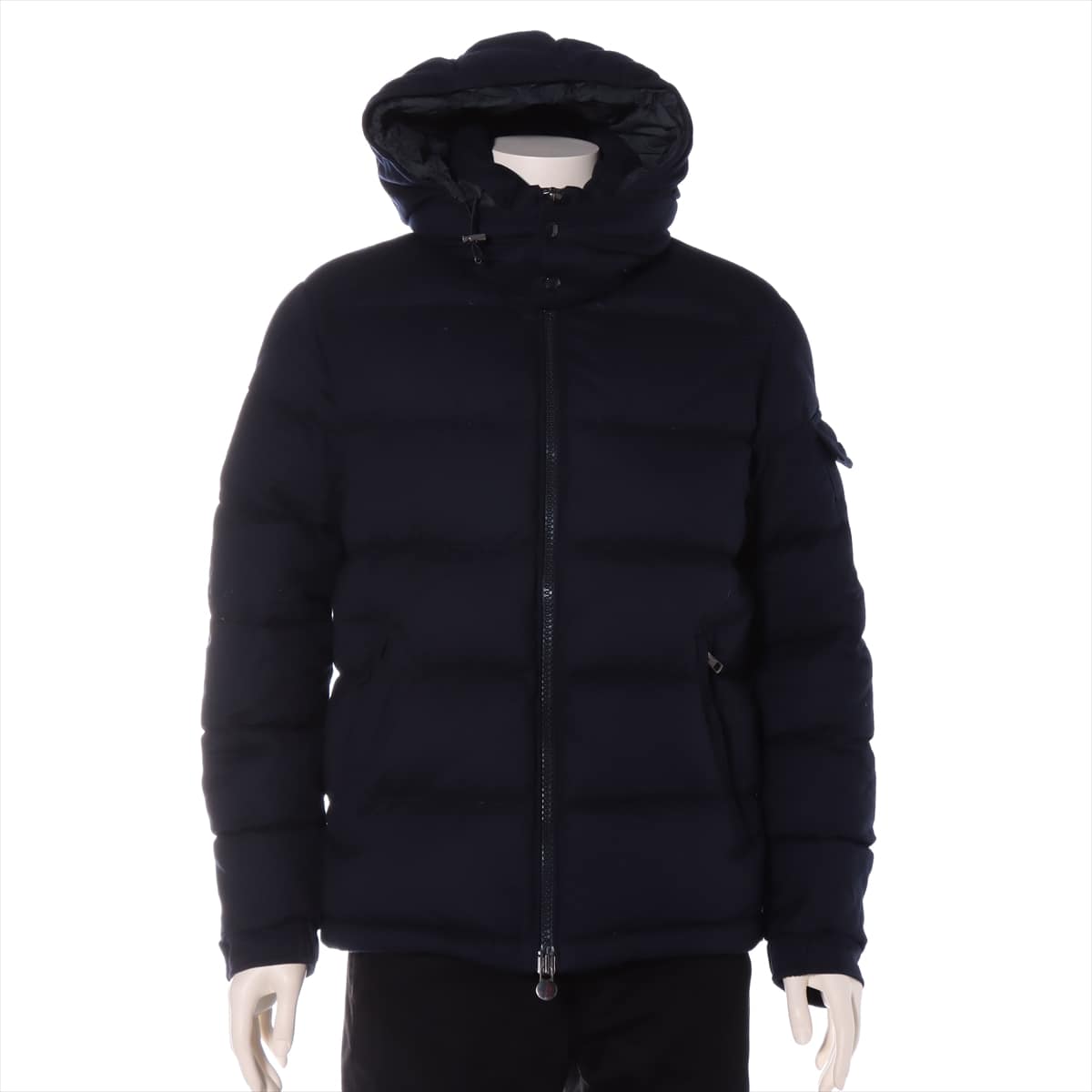 Moncler MONTGENEVRE 19-year Wool Down jacket 3 Men's Navy blue  There is a cigarette smell