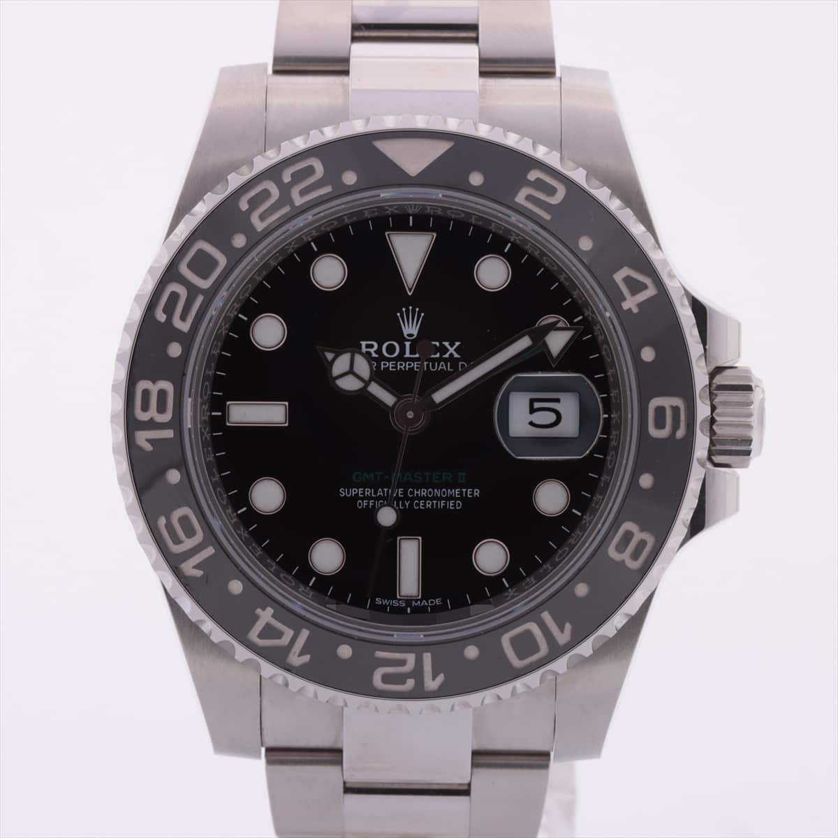Rolex GMT Master Ⅱ 116710LN SS AT Black-Face Extra Link 2