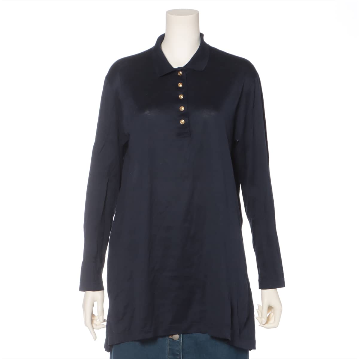Gucci Cotton Shirt dress S Ladies' Navy blue