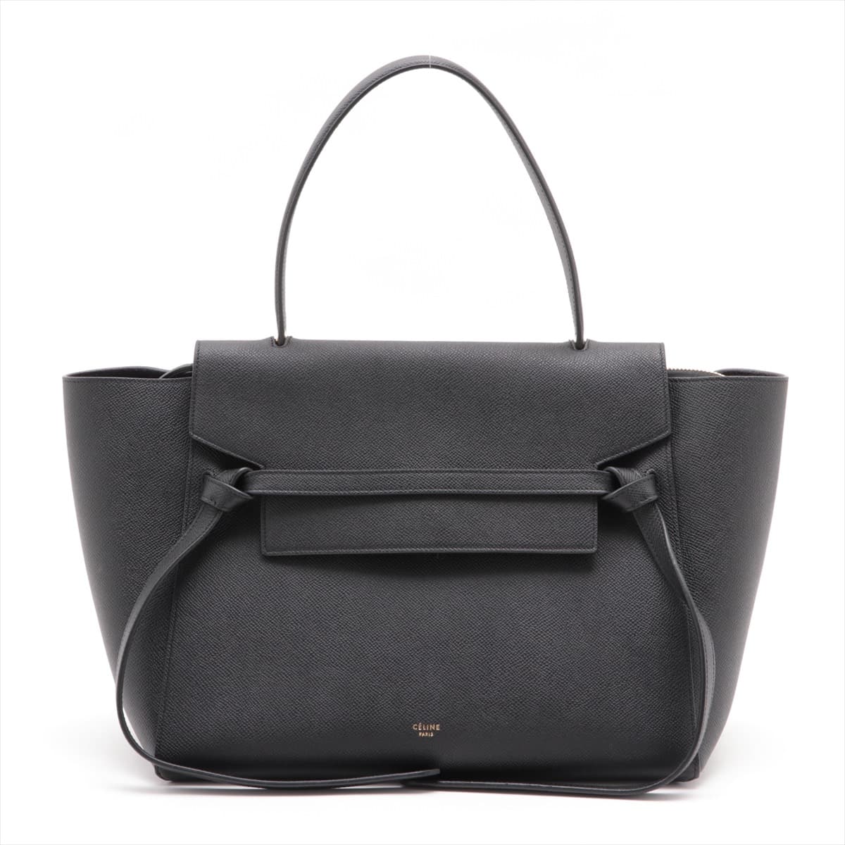 CELINE Belt Bag small Leather Hand bag Black