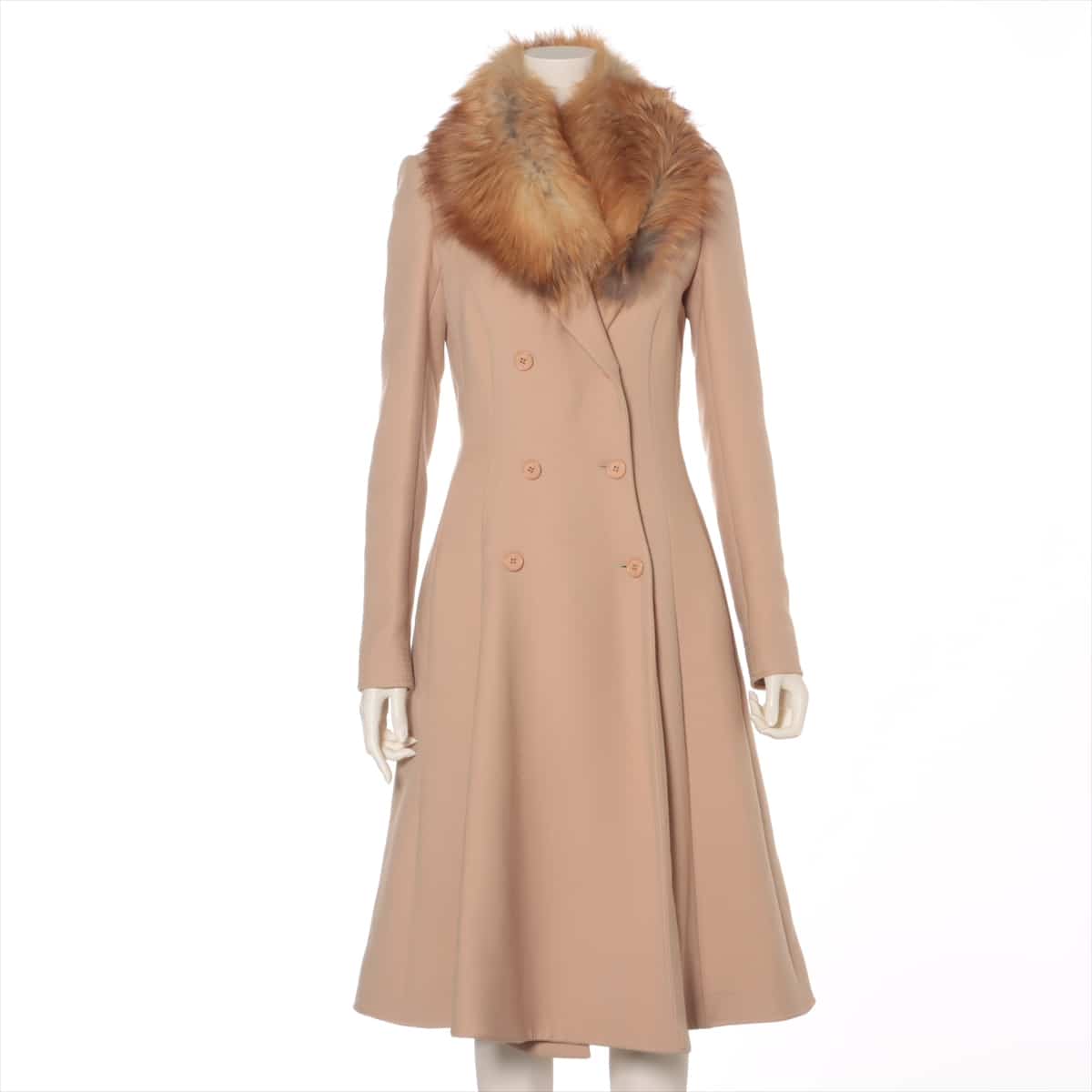 Christian Dior Wool coats F36 Ladies' Beige  Fur