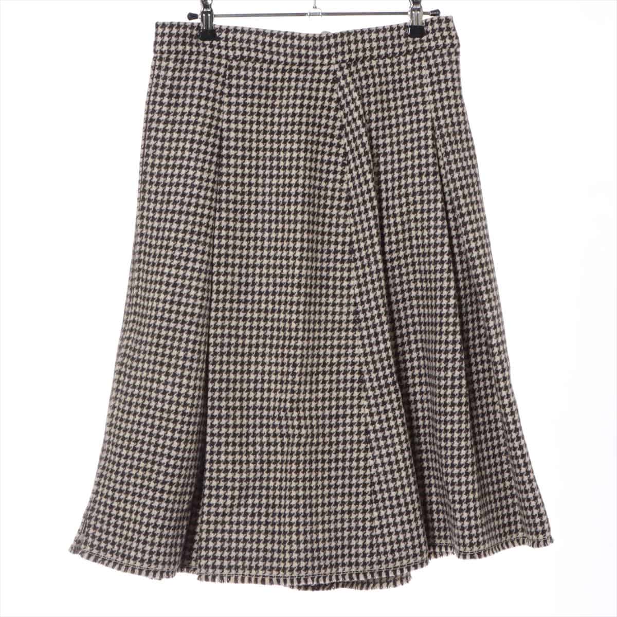 Chanel P52 Wool Skirt 42 Ladies' Brown