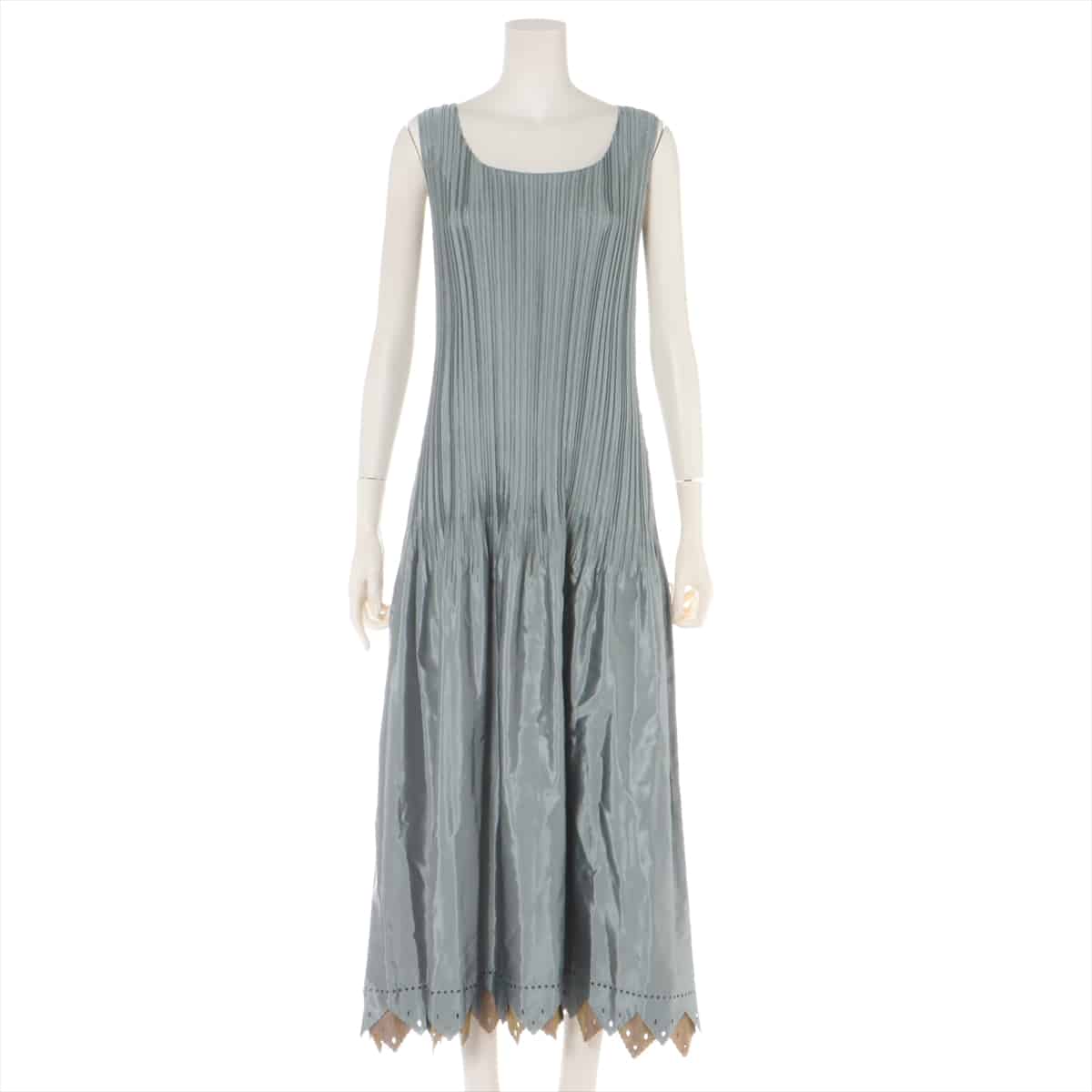 ISSEY MIYAKE Polyester Dress 1 Ladies' Grey  IM12FH952