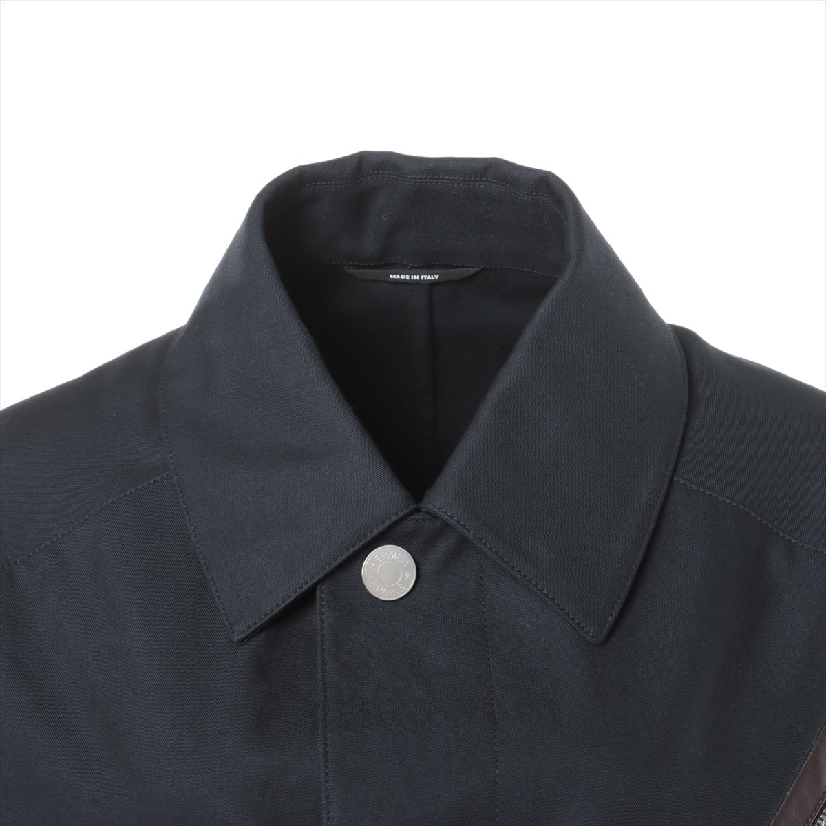 Hermès Cotton coats 48 Men's Black  Serie button PT9001 22-5111