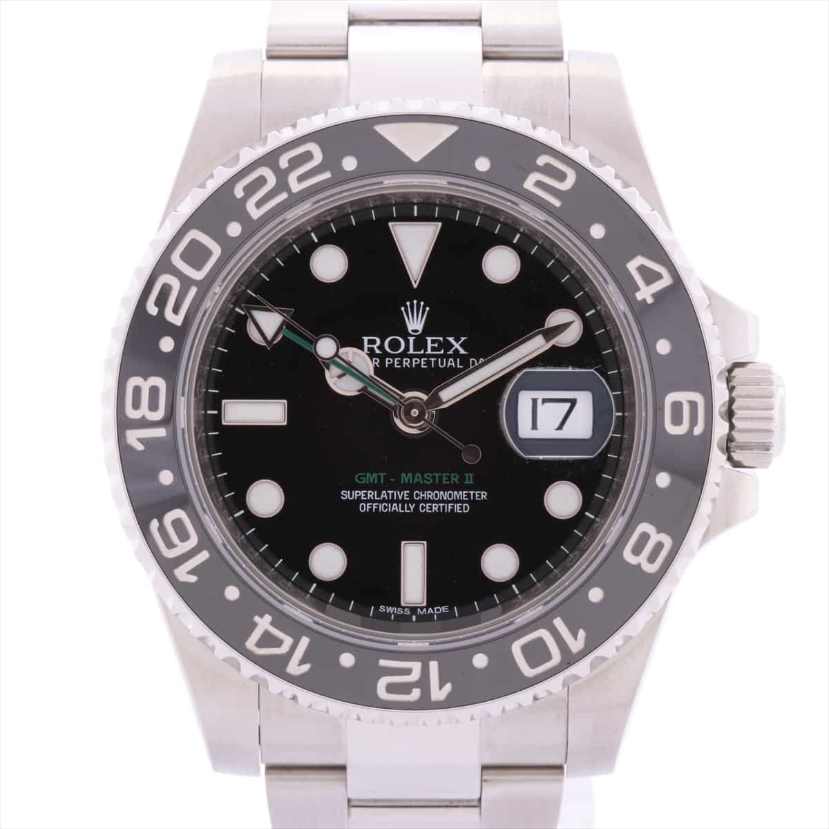 Rolex GMT Master Ⅱ 116710LN SS AT Black-Face Extra Link 1