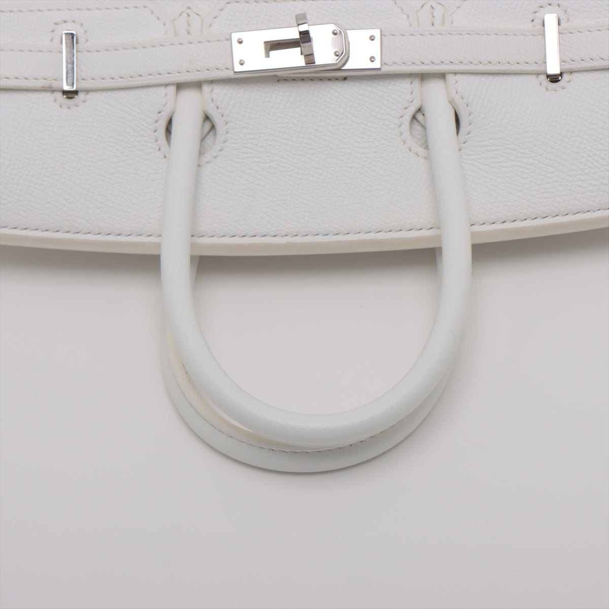 Hermès Birkin 25 Veau Epsom White Silver Metal fittings □R: 2014