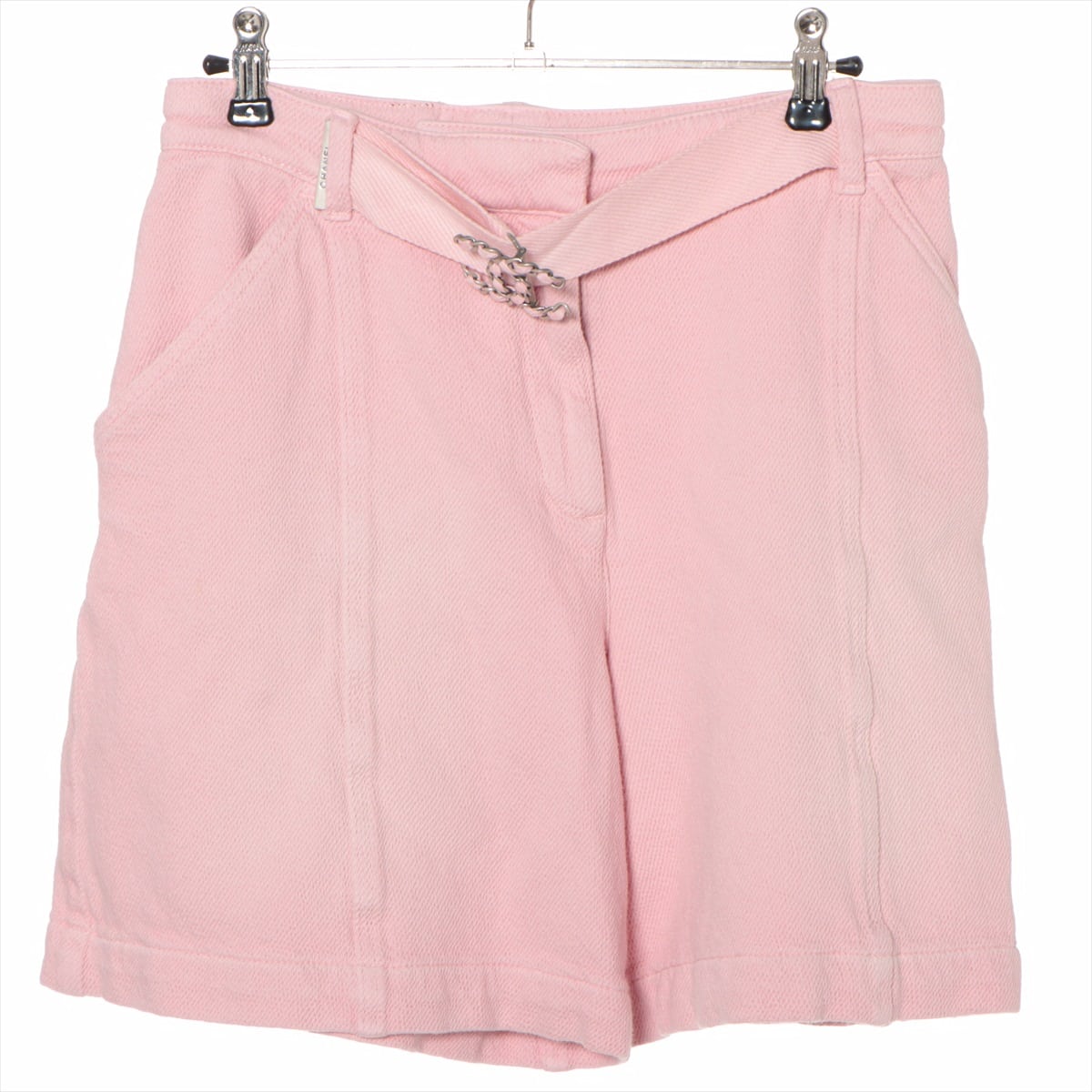 Chanel P60 Cotton Short pants 34 Ladies' Pink  Coco Mark