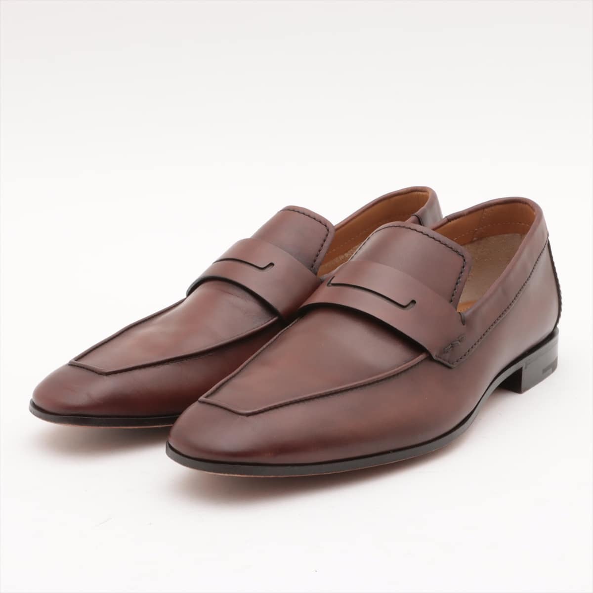 Berluti Andy Leather Loafer 7 1/2 Men's Brown