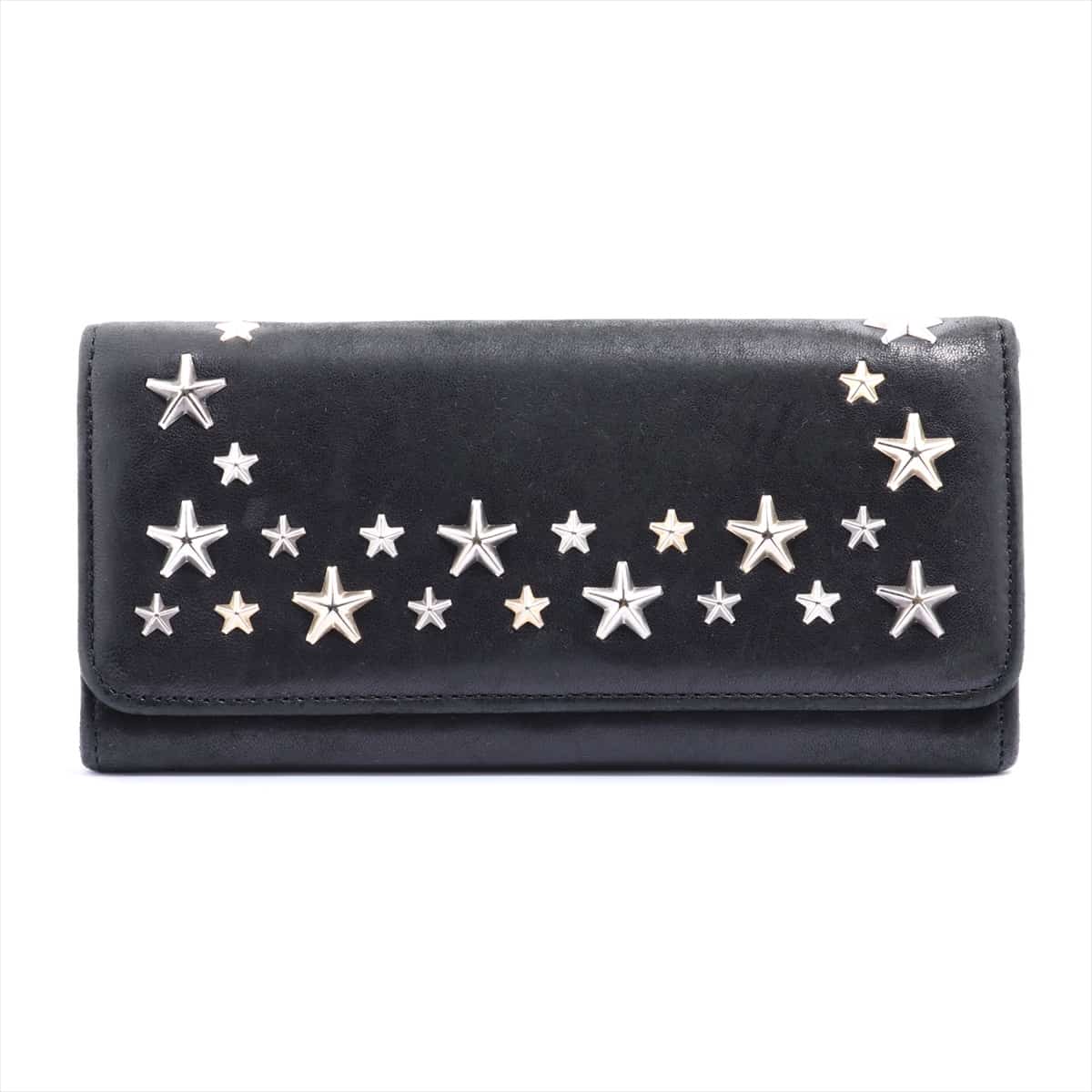 Jimmy Choo Star studs Leather Wallet Black