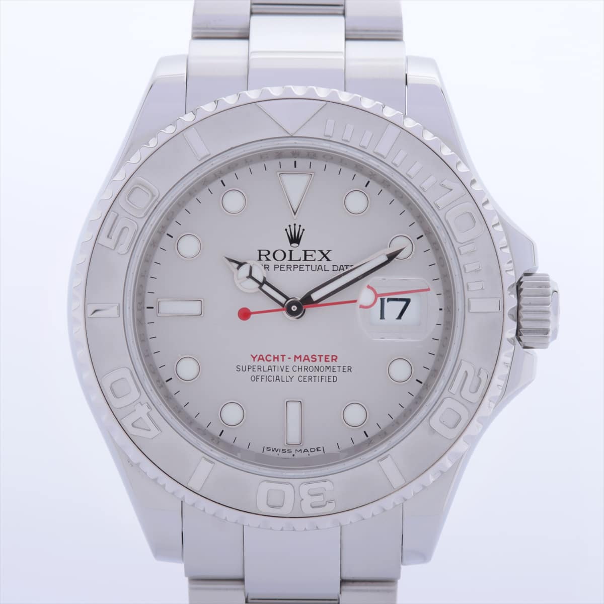 Rolex Yacht‑Master 16622 SS×PT AT Silver-Face Extra Link 1