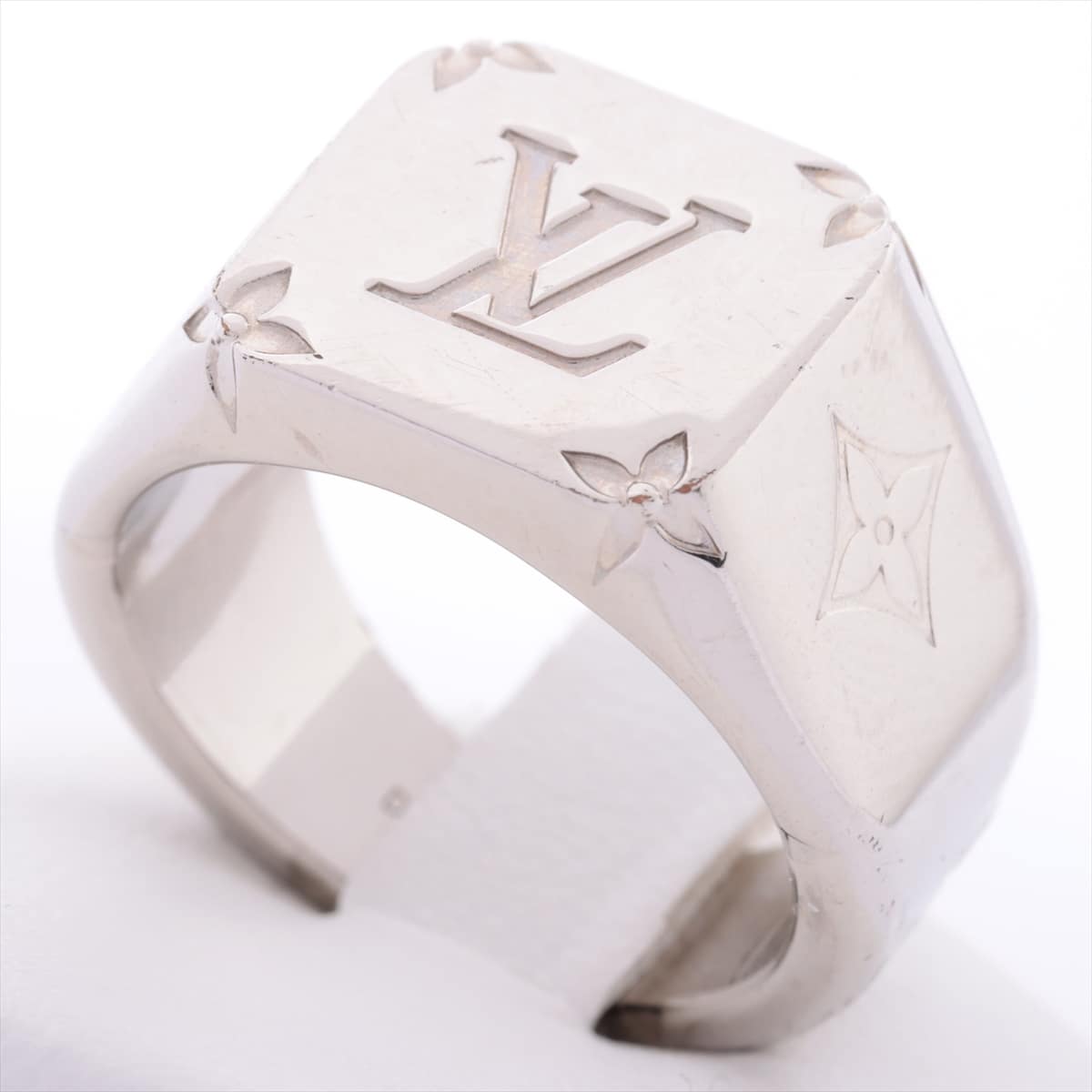 Louis Vuitton M62488 SIGNET RING Monogram rings L GP Silver