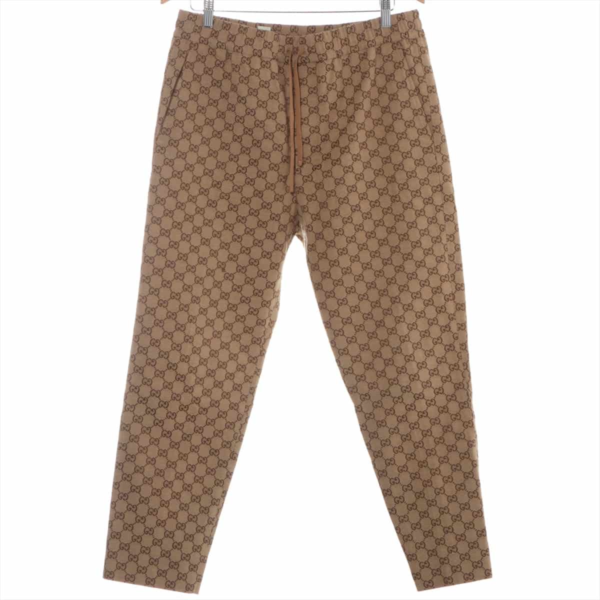 Gucci 19-year Cotton & Polyester Pants 48 Men's Camel  GG Canvas
