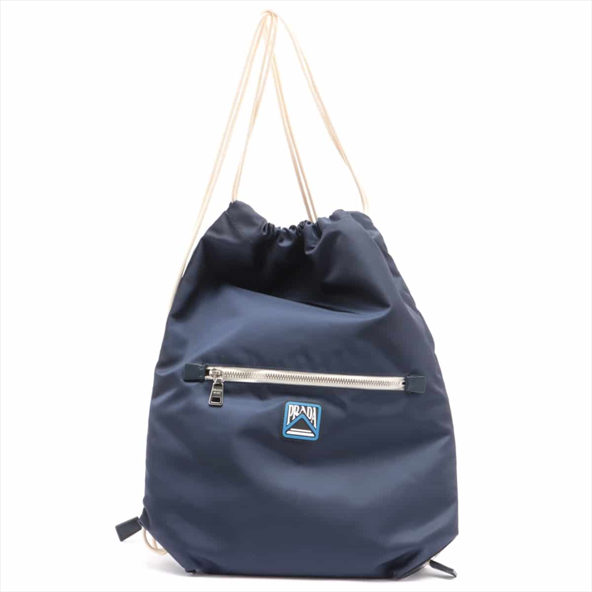 Prada Tessuto Nylon Backpack Navy blue 2VZ030 No-fill gala