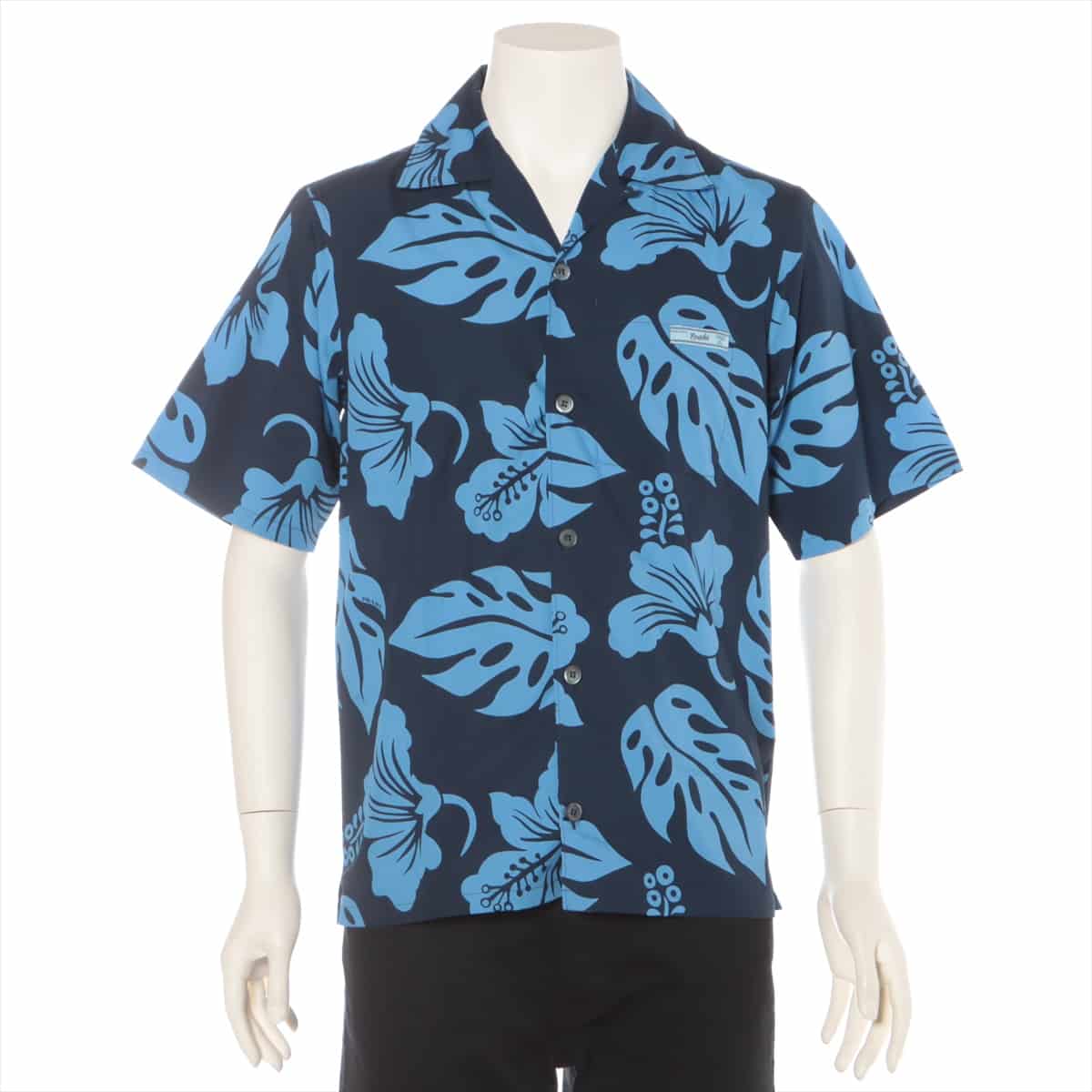 Prada 19-year Cotton Aloha shirt S Men's Navy blue  floral