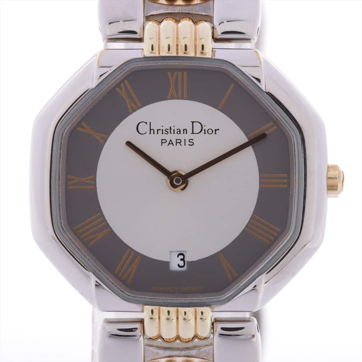 Christian Dior Depose D48-203 SS×GP QZ Silver-Face