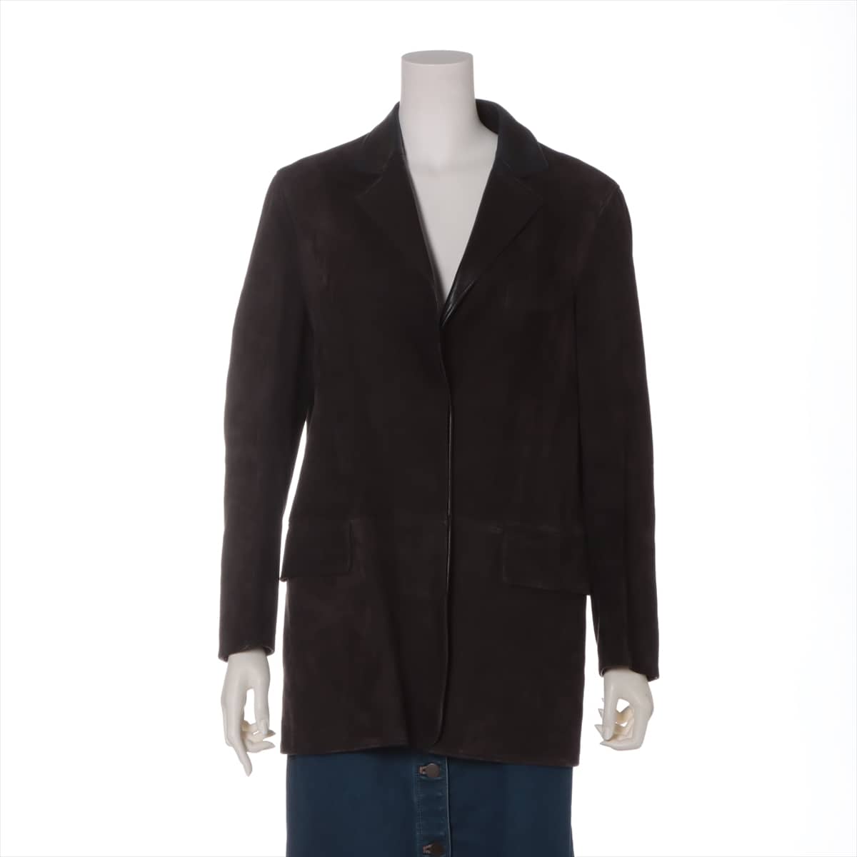 Hermès Margiela Lambskin Jacket 36 Ladies' Brown