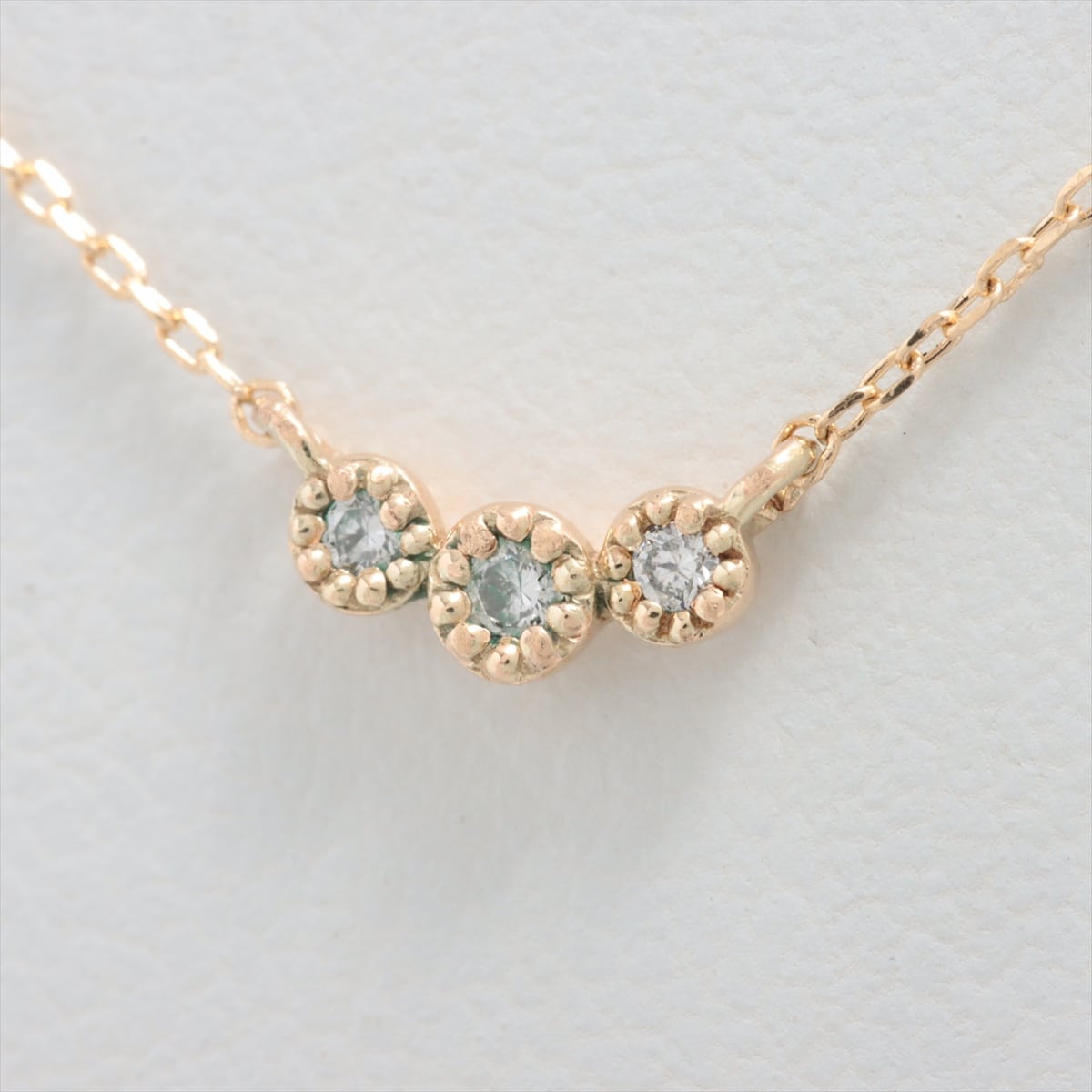 Ete diamond Necklace K10(YG) 0.7g