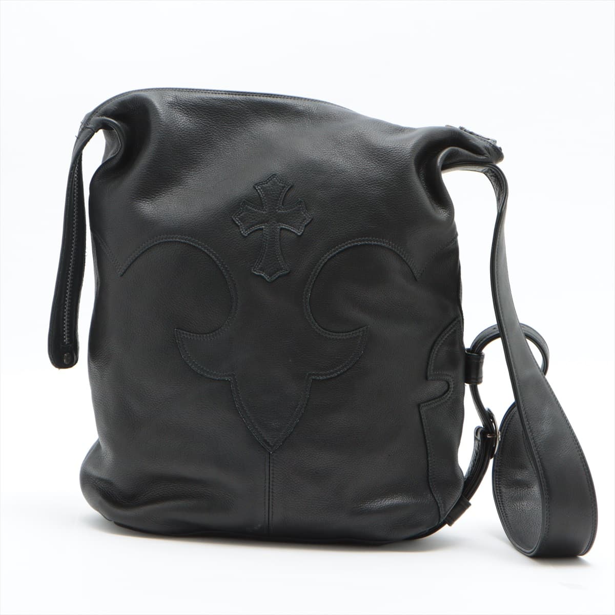 Chrome Hearts Lelo Shoulder bag Leather & 925 Flerknee Black