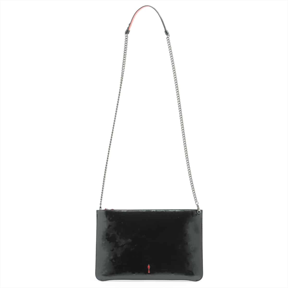 Christian Louboutin PVC & leather 2 WAY clutch bag Black