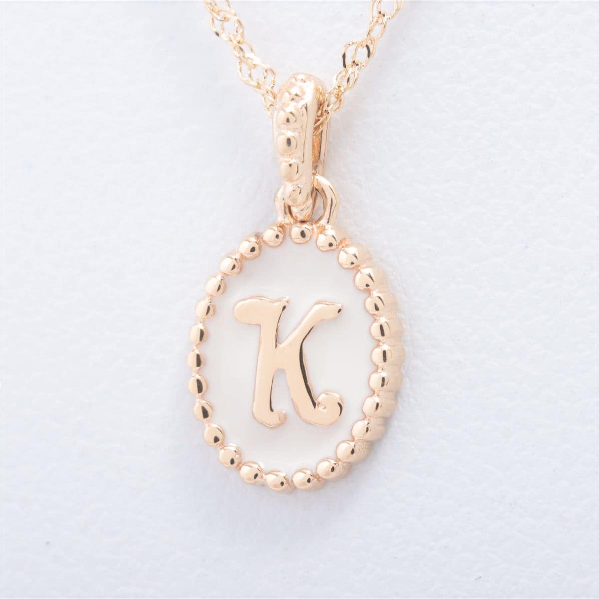 Ete Initial Necklace K10 YG 1.6g