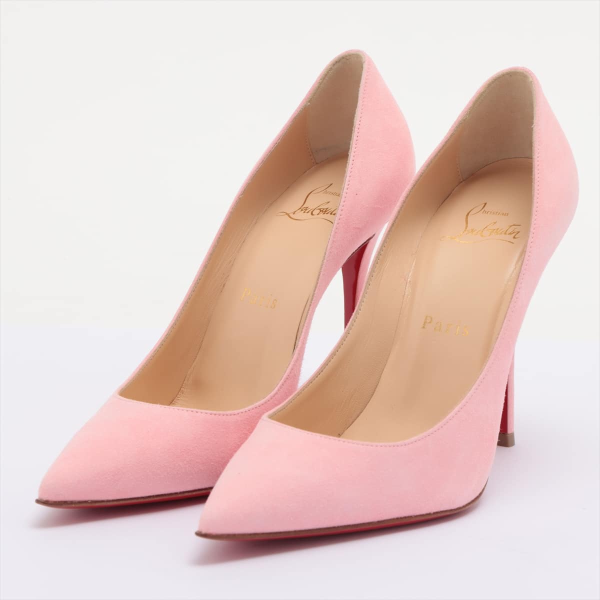 Christian Louboutin Suede Pumps 36 1/2 Ladies' Pink