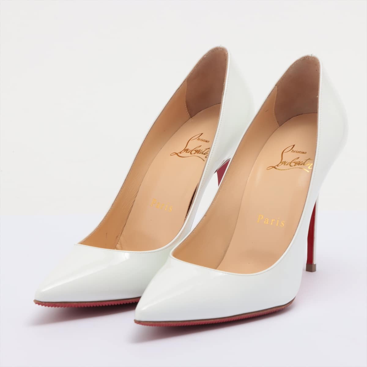 Christian Louboutin Patent leather Pumps 36 1/2 Ladies' White