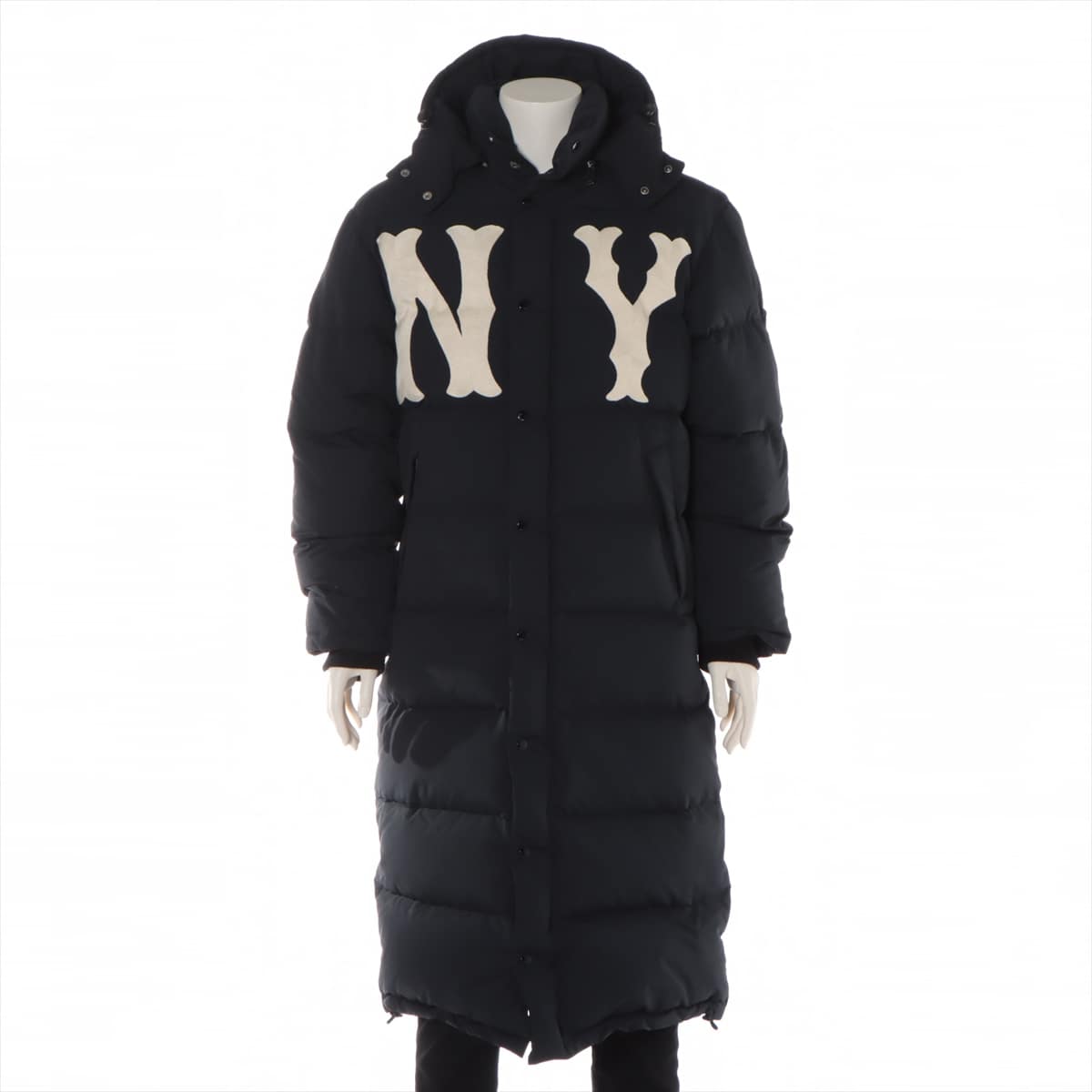 Gucci x New York Yankees 18AW Nylon Down coat 44 Men's Navy blue  logo patch