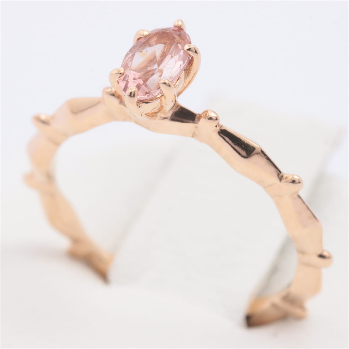 Aget rose quartz rings K10 PG 1.2g