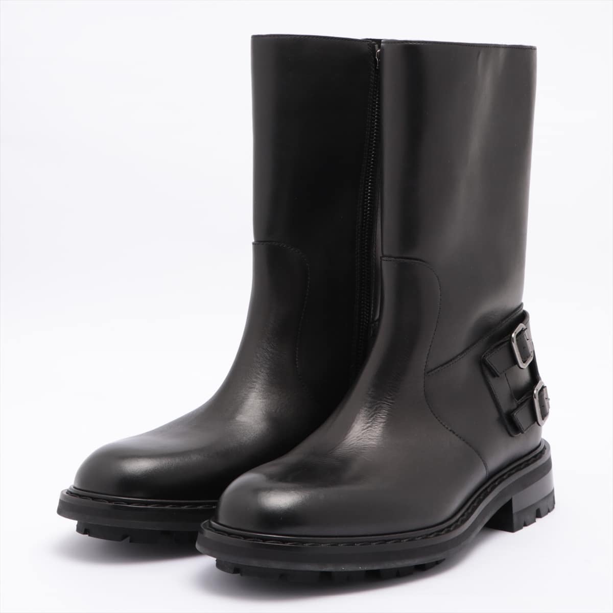 Jimmy Choo Leather Boots 43 Men's Black ROSCOE