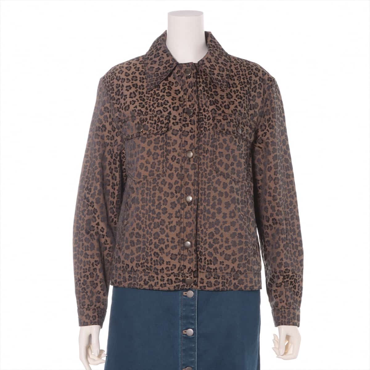Fendi Cotton & Polyester Jacket 40 Ladies' Brown