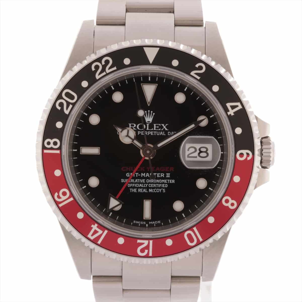 Rolex GMT Master Ⅱ Chuck Yeager 16710 SS AT Black-Face Extra Link 2