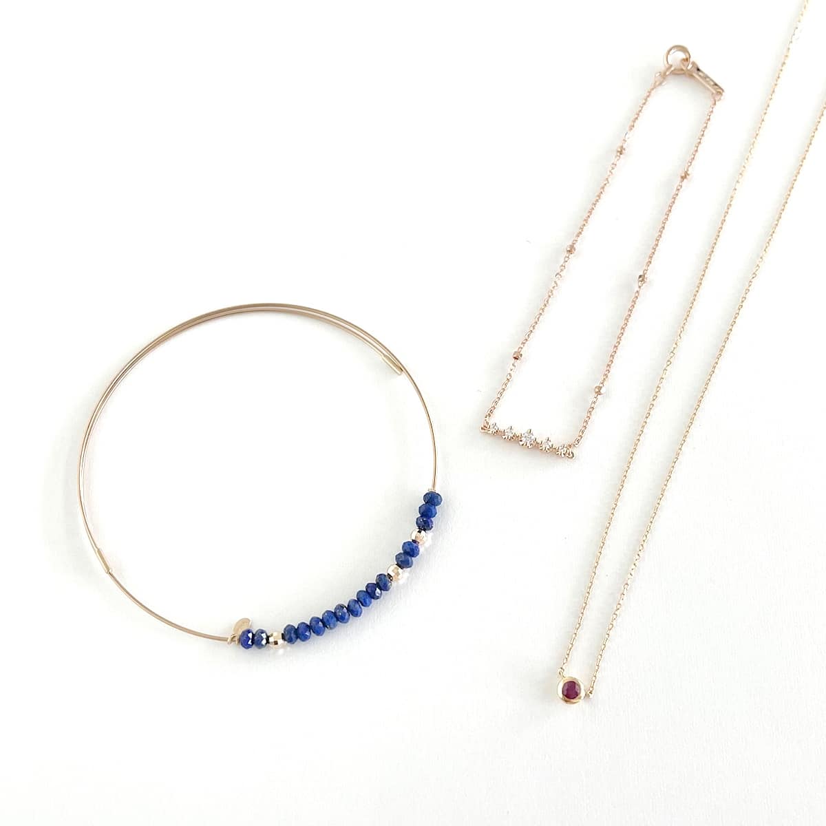 [Set Item] Multi-brand necklace bracelet set of 3