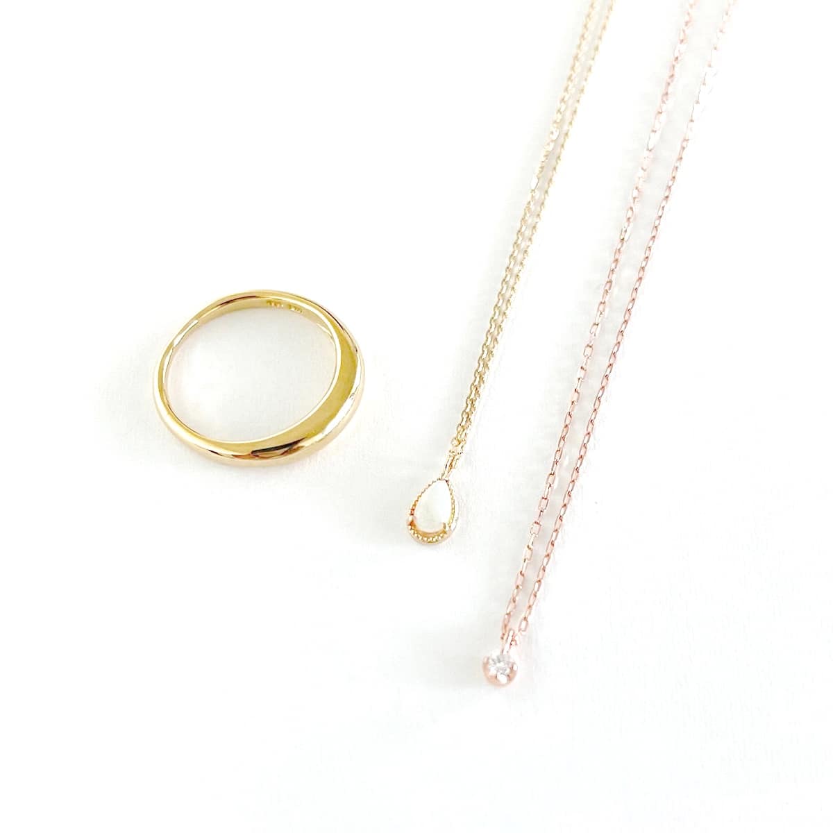 [Set Item] Multi-brand necklace ring Set of 3
