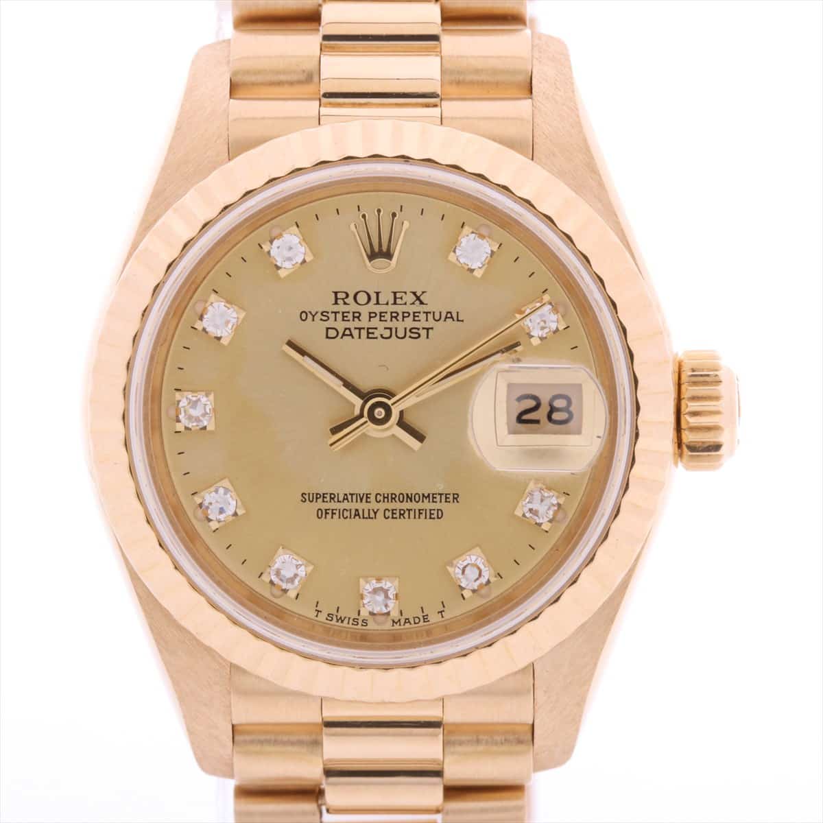 Rolex Datejust 69178G 750 AT Champagne-Face Ladies'