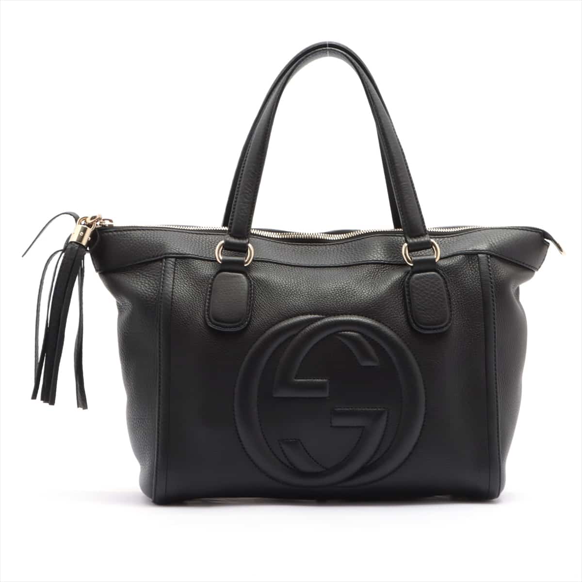 Gucci Soho Leather Hand bag Black 282307