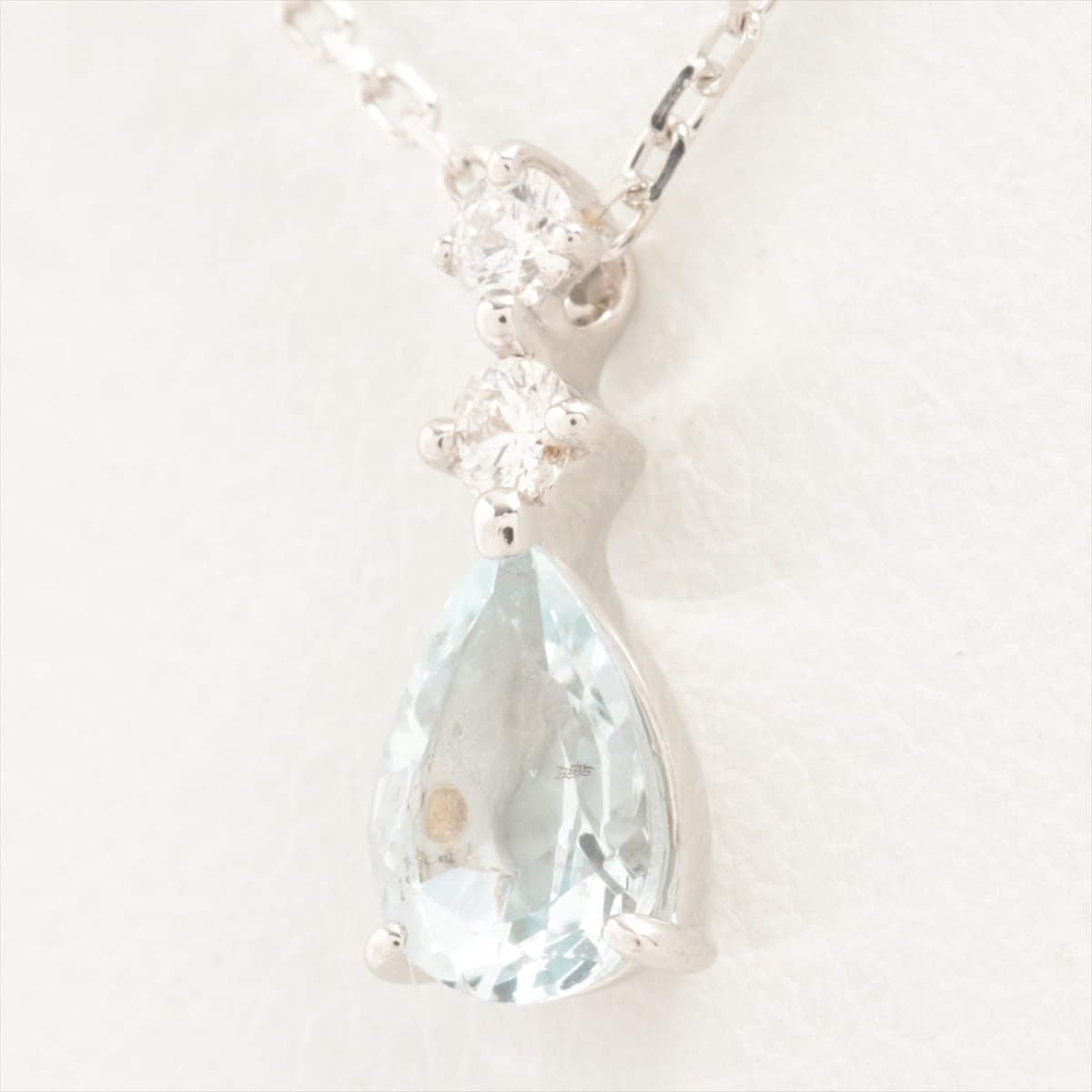 4℃ Aquamarine diamond Necklace K10WG