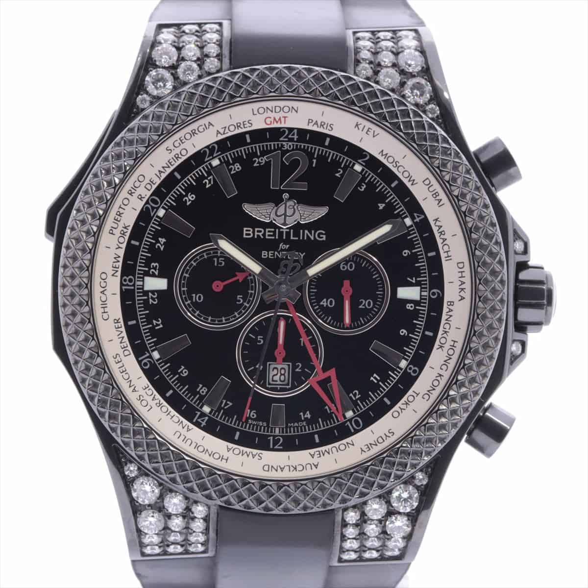 Breitling Bentley GT M47362 SS & Rubber AT Black-Face