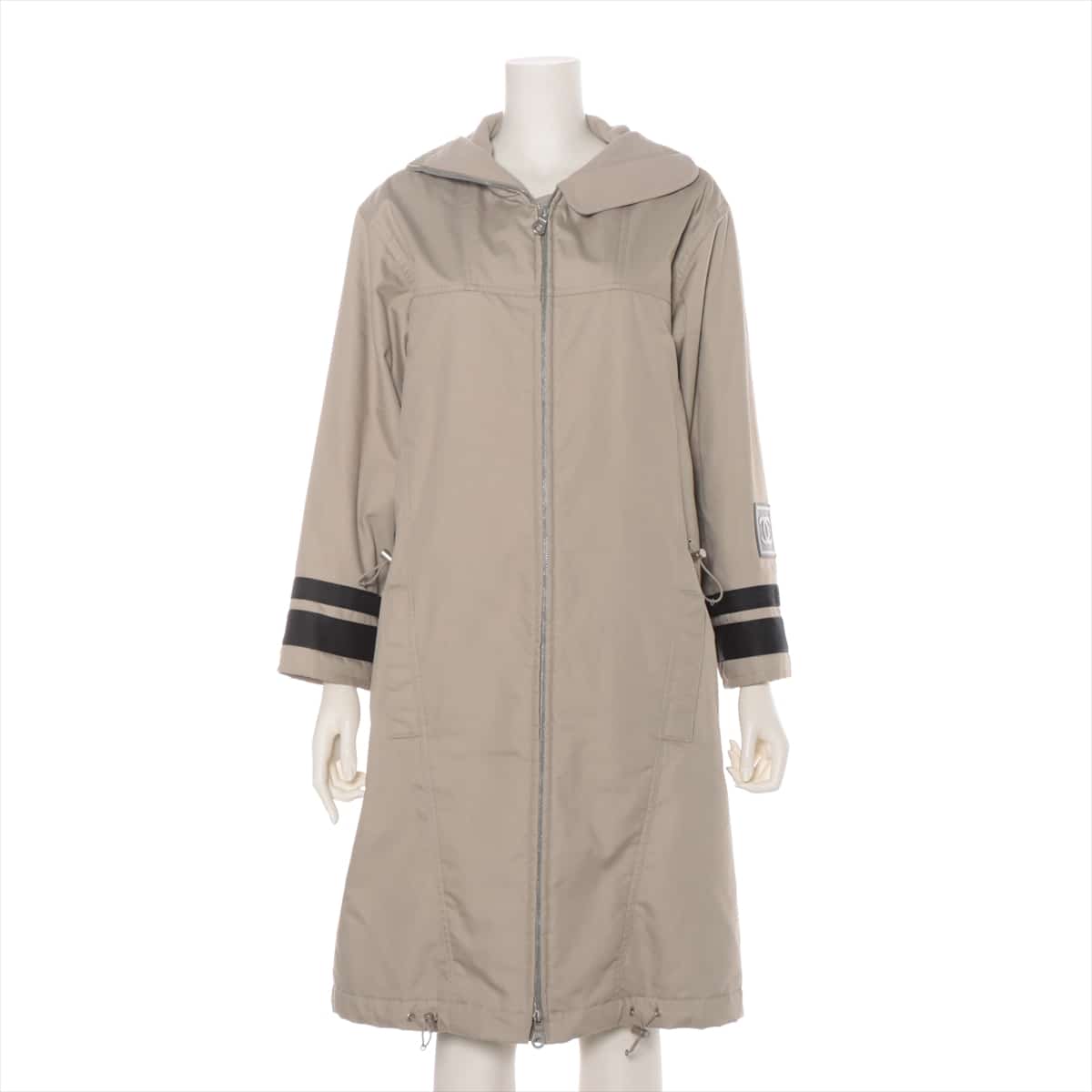Chanel Sports 02A Cotton & Polyester coats 38 Ladies' Beige