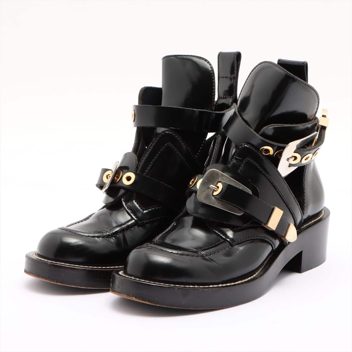 Balenciaga Leather Boots 37 Ladies' Black
