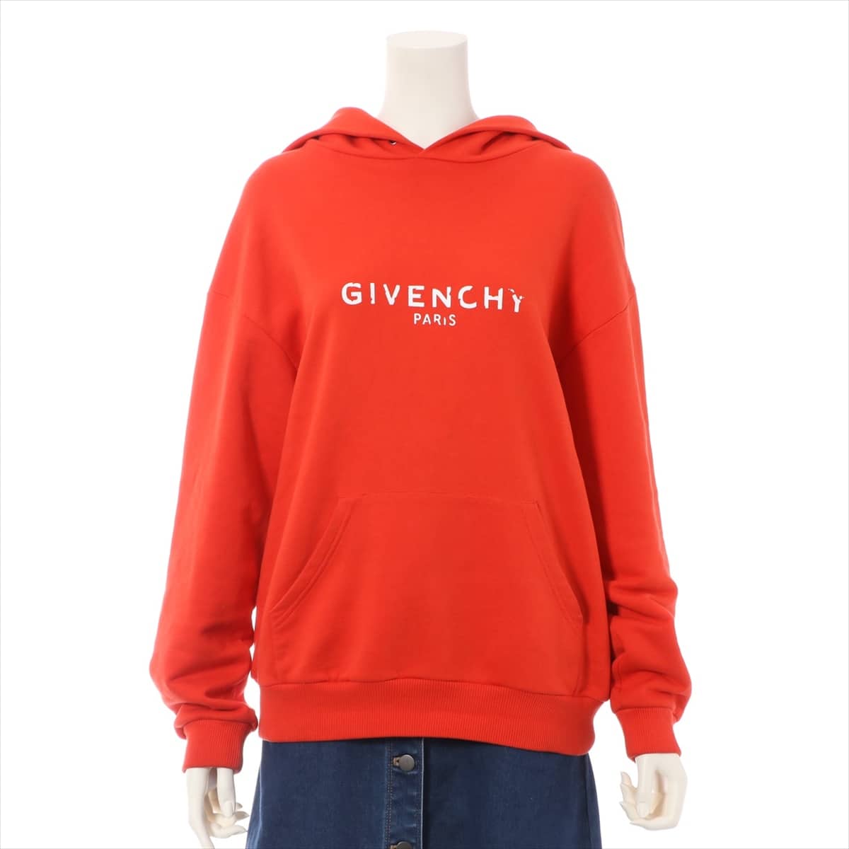 Givenchy Cotton Parker S Ladies' Red big silhouette